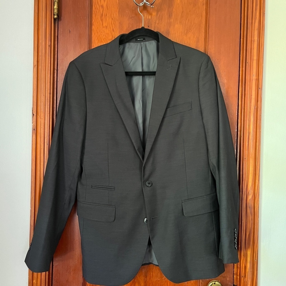 Classic Dark Grey Men's Suit Jacket